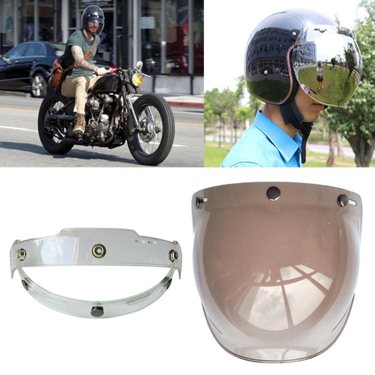 Soman รถจักรยานยนต์ Bubble Visor เปิดหน้า Visor หมวกกันน็อคกระจกหน้ารถพร้อมกรอบโปร่งใส