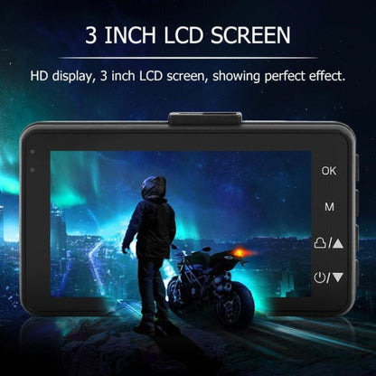 MT-80 3.0 นิ้ว 140 องศามุมกว้างวิดีโอ HD รถจักรยานยนต์ DVR กล้องคู่, รองรับการ์ด TF (สูงสุด 32GB), MT-80