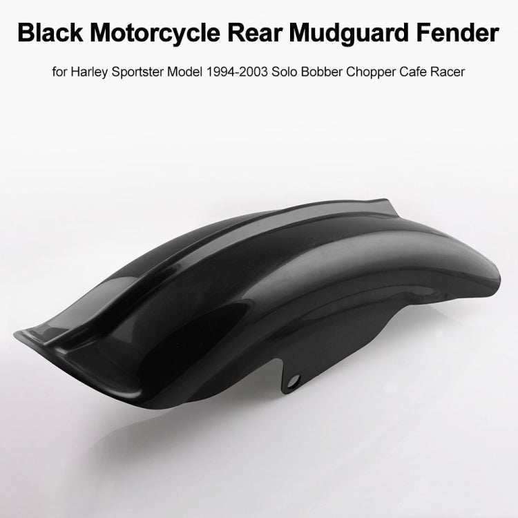 MB-WE001 ABS รถจักรยานยนต์ด้านหลัง Mudguards ยางด้านหลัง Fender สำหรับ Harley Davidson 883 XL1200, For Harley Davidson 883 XL1200