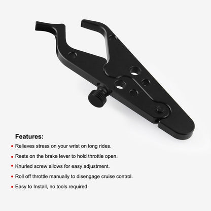 MB-OT312-BK Universal รถจักรยานยนต์อลูมิเนียมคันเร่งควบคุมคลิปเสริม Handle FIXED คลิปชุด, MB-OT312-BK