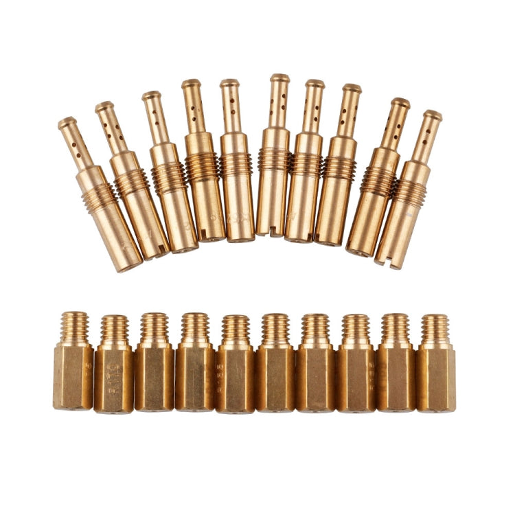 MB-FP002 20 ชิ้นรถจักรยานยนต์ดัดแปลงชุดหัวฉีดคาร์บูเรเตอร์สากล, MB-FP002