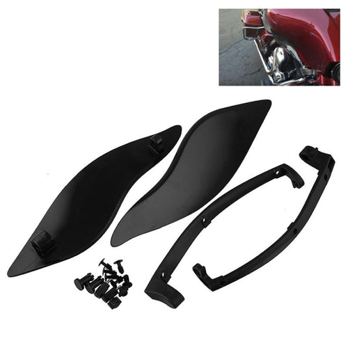MB-OT360 2 ชิ้นปรับอากาศ Deflectors ปีกด้านข้าง Fairing ฝาครอบด้านข้างโล่สำหรับ 2014-2019 Harley Davidson Touring Electra / Street / Tri Glide / CVO, Side Cover Shield