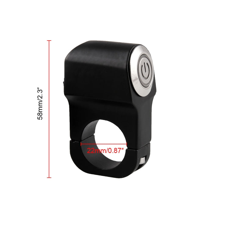 MB-BS001-R รถจักรยานยนต์รถจักรยานยนต์สวิทช์ 22mm สวิทช์ยึดแฮนด์ไฟหน้าอันตรายไฟเบรคพร้อมไฟแสดงสถานะ