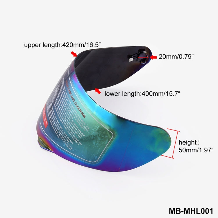 MB-MHL001 รถจักรยานยนต์หมวกกันน็อคโล่แว่นตาหมวกกันน็อคเลนส์เต็มหน้าVisorหมวกกันน็อคVisorสำหรับAGV K3-SV K5