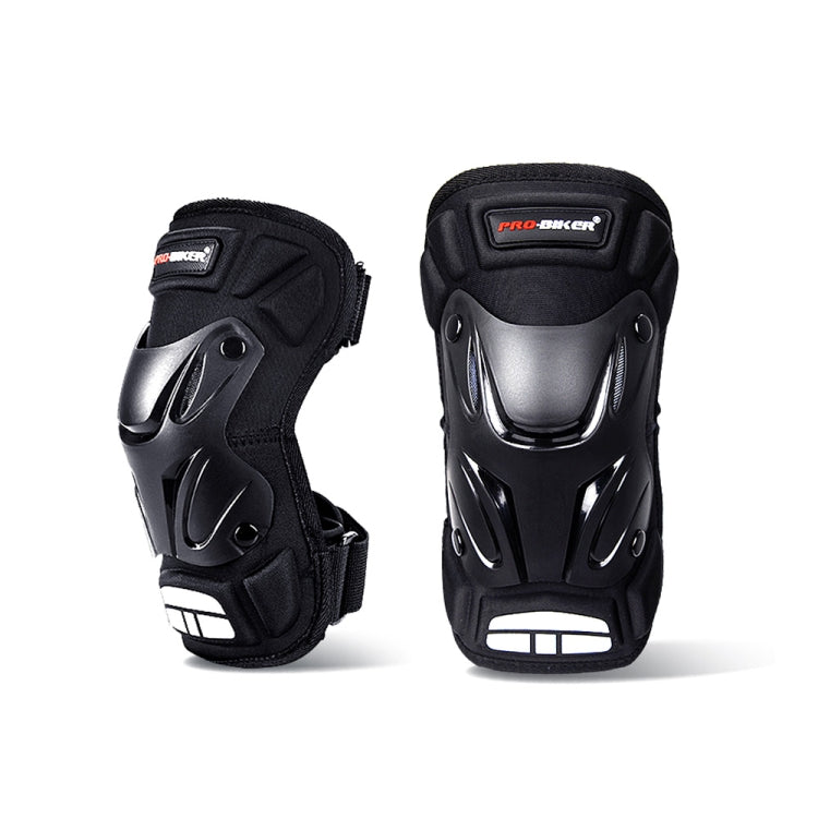 PRO-BIKER 2 in 1 กีฬากลางแจ้งรองเข่าเดินป่าสกีรถจักรยานยนต์จักรยานขี่อุปกรณ์ป้องกันที่มีแถบสะท้อนแสง, PRO-BIKER 2 in 1 Knee Pad