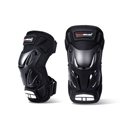 PRO-BIKER 2 in 1 กีฬากลางแจ้งรองเข่าเดินป่าสกีรถจักรยานยนต์จักรยานขี่อุปกรณ์ป้องกันที่มีแถบสะท้อนแสง, PRO-BIKER 2 in 1 Knee Pad
