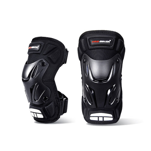 PRO-BIKER 2 in 1 กีฬากลางแจ้งรองเข่าเดินป่าสกีรถจักรยานยนต์จักรยานขี่อุปกรณ์ป้องกันที่มีแถบสะท้อนแสง, PRO-BIKER 2 in 1 Knee Pad