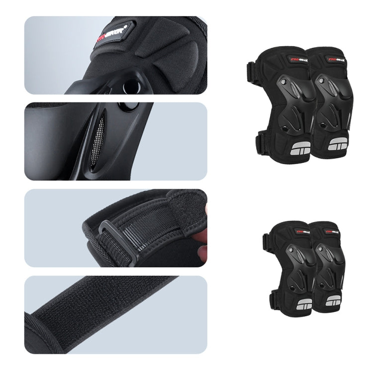 PRO-BIKER 2 in 1 กีฬากลางแจ้งรองเข่าเดินป่าสกีรถจักรยานยนต์จักรยานขี่อุปกรณ์ป้องกันที่มีแถบสะท้อนแสง, PRO-BIKER 2 in 1 Knee Pad