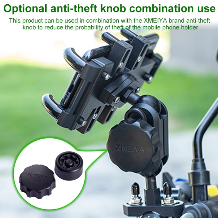 U-รูปBolt Ball-Headรถจักรยานยนต์Handlebar Multi-Functionแปด-Jawอลูมิเนียมโทรศัพท์นำทางวงเล็บAnti-Theftลูกบิด, U-shaped Bolt+Anti-theft Knobs