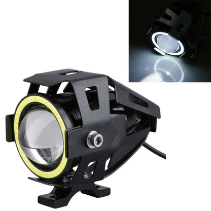 U7 10W 1000LM CREE LED กันน้ำ IP67 ไฟหน้าพร้อมไฟดวงตาแองเจิลสำหรับรถจักรยานยนต์ / SUV, DC 12V, U7 10W 1000LM White Light