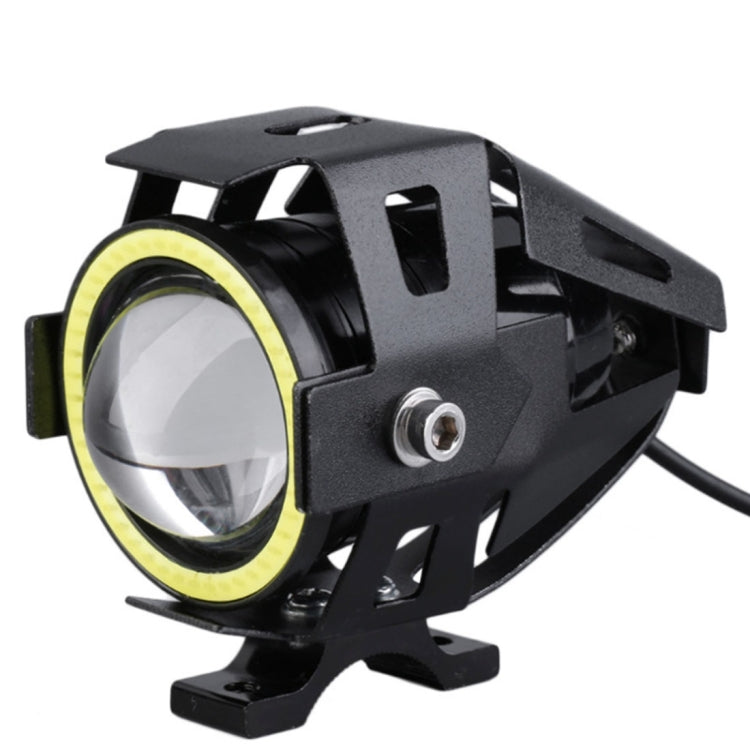 U7 10W 1000LM CREE LED กันน้ำ IP67 ไฟหน้าพร้อมไฟดวงตาแองเจิลสำหรับรถจักรยานยนต์ / SUV, DC 12V, U7 10W 1000LM White Light