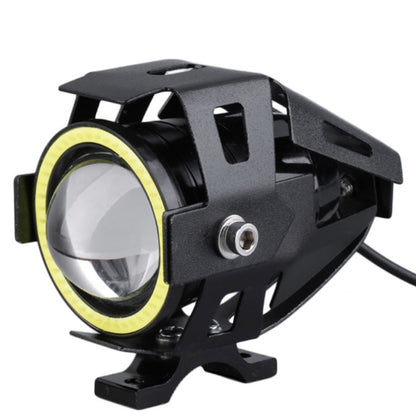 U7 10W 1000LM CREE LED กันน้ำ IP67 ไฟหน้าพร้อมไฟดวงตาแองเจิลสำหรับรถจักรยานยนต์ / SUV, DC 12V, U7 10W 1000LM White Light