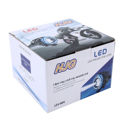 U7 10W 1000LM CREE LED กันน้ำ IP67 ไฟหน้าพร้อมไฟดวงตาแองเจิลสำหรับรถจักรยานยนต์ / SUV, DC 12V, U7 10W 1000LM White Light