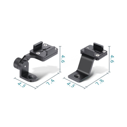 RUIGPRO ที่วางมือจับรถจักรยานยนต์อัลลอยด์ที่วางโทรศัพท์สำหรับ GoPro HERO9 Black / HERO8 Black / 7 /6 /5, Insta360 One R, DJI Osmo Action, กล้องกีฬา Xiaoyi