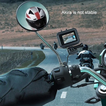 RUIGPRO ที่วางมือจับรถจักรยานยนต์อัลลอยด์ที่วางโทรศัพท์สำหรับ GoPro HERO9 Black / HERO8 Black / 7 /6 /5, Insta360 One R, DJI Osmo Action, กล้องกีฬา Xiaoyi