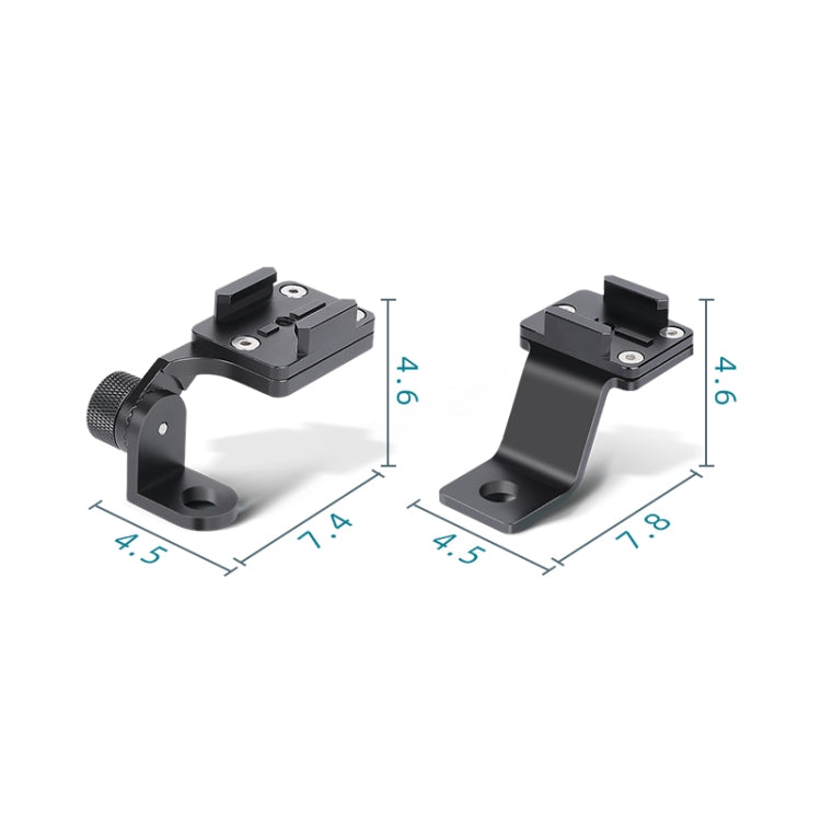 RUIGPRO ที่วางมือจับรถจักรยานยนต์อัลลอยด์สำหรับกล้อง GoPro/ Insta360/DJI OSMO Sport