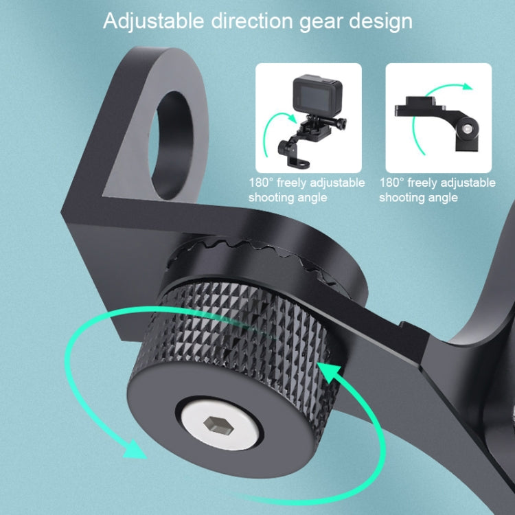 RUIGPRO ที่วางมือจับรถจักรยานยนต์อัลลอยด์สำหรับกล้อง GoPro/ Insta360/DJI OSMO Sport