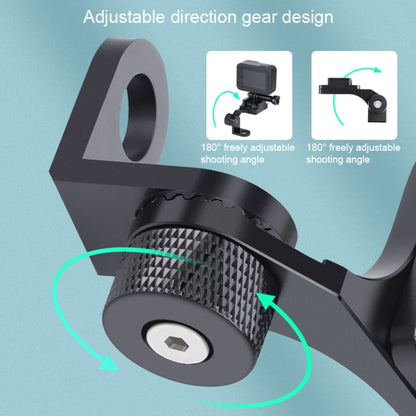 RUIGPRO ที่วางมือจับรถจักรยานยนต์อัลลอยด์สำหรับกล้อง GoPro/ Insta360/DJI OSMO Sport