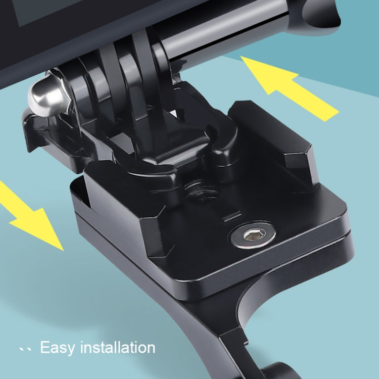 RUIGPRO ที่วางมือจับรถจักรยานยนต์อัลลอยด์สำหรับกล้อง GoPro/ Insta360/DJI OSMO Sport
