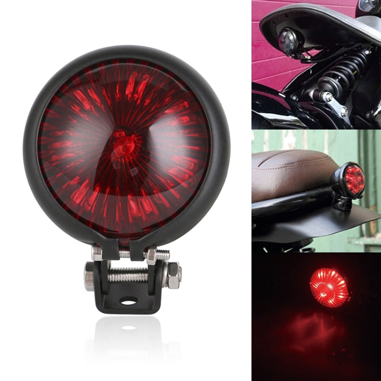 Speedpark 12V รถจักรยานยนต์ ไฟท้ายแบบดัดแปลงไฟเบรกสำหรับ Harley, For Harley(Black), For Harley(Black Red), For Harley(Silver+Black), For Harley(Silver+Red)