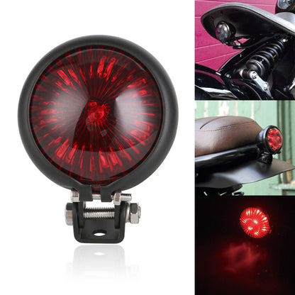 Speedpark 12V รถจักรยานยนต์ ไฟท้ายแบบดัดแปลงไฟเบรกสำหรับ Harley, For Harley(Black), For Harley(Black Red), For Harley(Silver+Black), For Harley(Silver+Red)