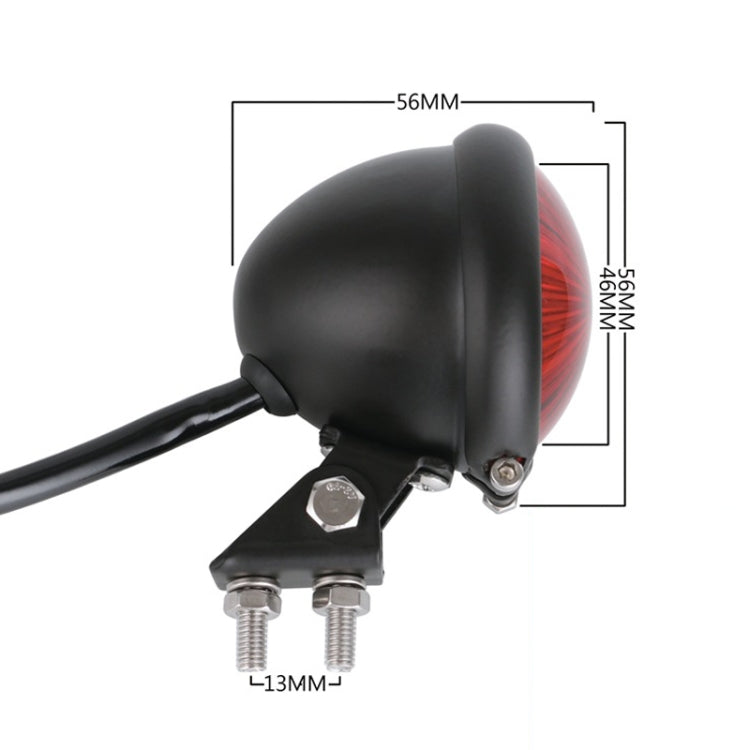 Speedpark 12V รถจักรยานยนต์ ไฟท้ายแบบดัดแปลงไฟเบรกสำหรับ Harley, For Harley(Black), For Harley(Black Red), For Harley(Silver+Black), For Harley(Silver+Red)