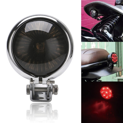 Speedpark 12V รถจักรยานยนต์ ไฟท้ายแบบดัดแปลงไฟเบรกสำหรับ Harley, For Harley(Black), For Harley(Black Red), For Harley(Silver+Black), For Harley(Silver+Red)