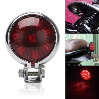 Speedpark 12V รถจักรยานยนต์ ไฟท้ายแบบดัดแปลงไฟเบรกสำหรับ Harley, For Harley(Black), For Harley(Black Red), For Harley(Silver+Black), For Harley(Silver+Red)