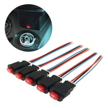 5 ชิ้นรถจักรยานยนต์ sScooter ดัดแปลงสวิตช์ไฟเตือนกระพริบคู่, Double Flashing Warning Light Switch