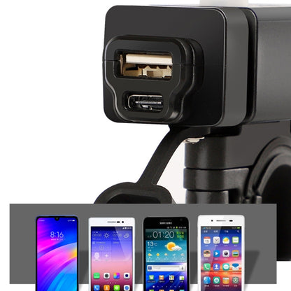 ที่ชาร์จโทรศัพท์มือถือรถจักรยานยนต์ QC3.0 PD Fast Charge Charger U-type Terminal, U-type Terminal