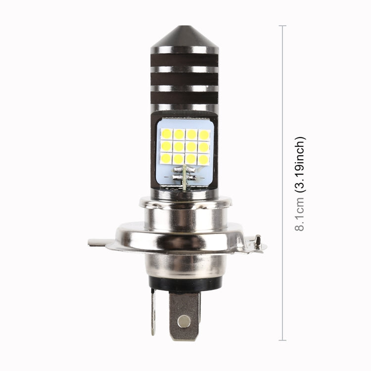 H4 DC12V / 7.4W รถจักรยานยนต์ LED ไฟหน้าพร้อม 24LEDs SMD-3030 โคมไฟลูกปัด, H4 Style 1 (White Light), H4 Style 1 (Yellow + White)