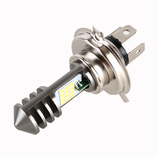H4 DC12V / 7.4W รถจักรยานยนต์ LED ไฟหน้าพร้อม 24LEDs SMD-3030 โคมไฟลูกปัด, H4 Style 1 (White Light), H4 Style 1 (Yellow + White)