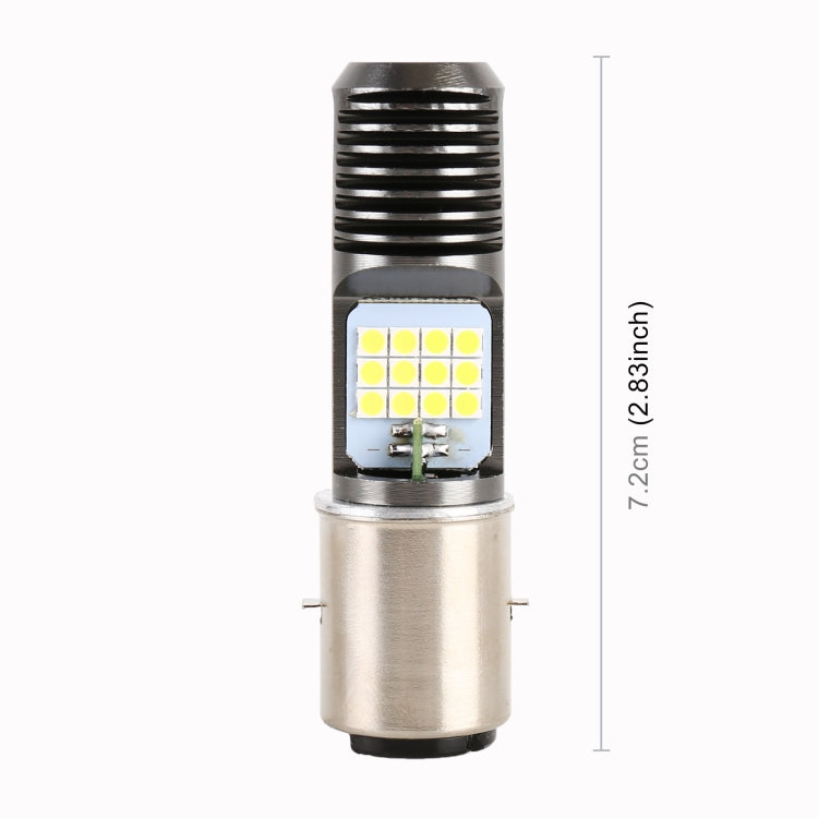 BA20D DC12V / 7.4W รถจักรยานยนต์ LED ไฟหน้าพร้อม 24LEDs SMD-3030 โคมไฟลูกปัด, BA20D Style 2 (White Light), BA20D Style 2 (Yellow + White)