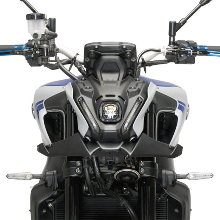 สำหรับ Yamaha MT-09 2021-2023 รถจักรยานยนต์กีฬา Downforce Naked ด้านหน้าสปอยเลอร์ Aerodynamic Wind Deflector, MO-TF009 (Black), MO-TF009 (Carbon