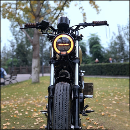 รถจักรยานยนต์ 5.75 นิ้ว Harley ไฟหน้า Retro โคมไฟ LED อุปกรณ์ปรับเปลี่ยนไฟ, Retro Lamp LED Light