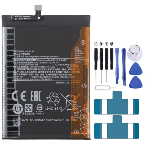 BN54 แบตเตอรี่ลิเธียมไอออนโพลิเมอร์สำหรับ Xiaomi Redmi 10X 4G / Redmi Note 9, For Xiaomi Redmi 10X 4G