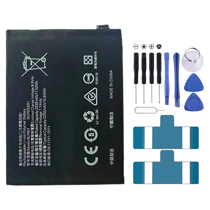 BLP801 2250mAh สำหรับแบตเตอรี่ลิเธียมโพลิเมอร์ OnePlus 8T, For OnePlus 8T