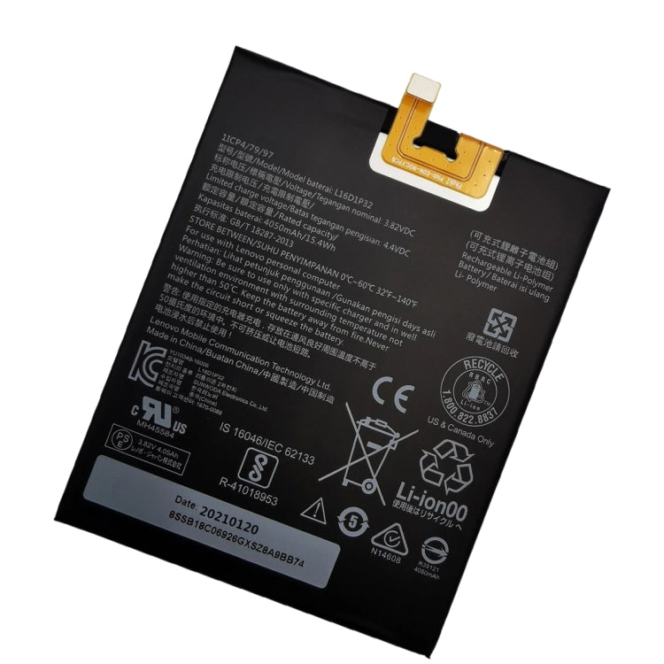 4050mAh L16D1P32 สำหรับแบตเตอรี่ Li-Polymer Lenovo Phab2, For Lenovo Phab2