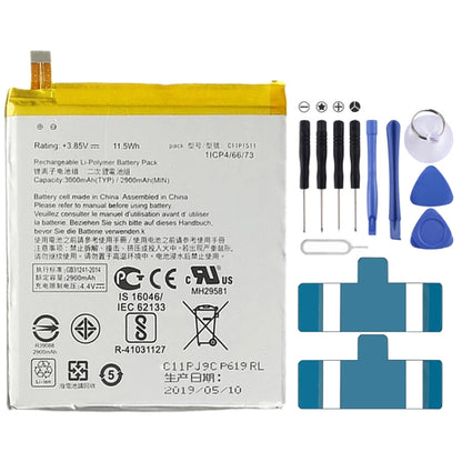 2900mAh C11P1511 สำหรับ Asus ZenFone 3 ZE552KL Li-Polymer แบตเตอรี่, For Asus ZenFone 3 ZE552KL