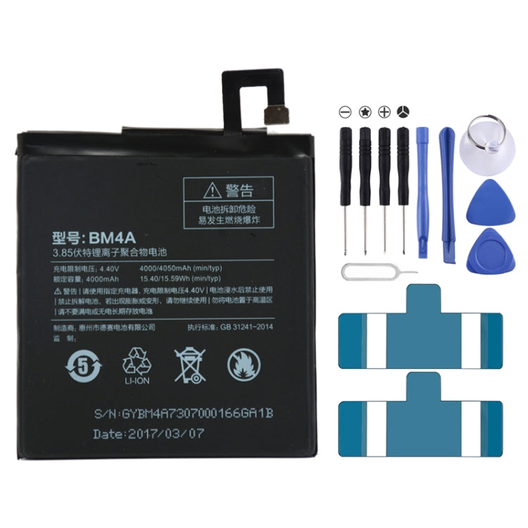BM4A 4000mAh สำหรับ Xiaomi Redmi Pro Li-Polymer แบตเตอรี่, For Xiaomi Redmi Pro