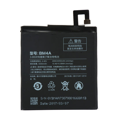 BM4A 4000mAh สำหรับ Xiaomi Redmi Pro Li-Polymer แบตเตอรี่, For Xiaomi Redmi Pro
