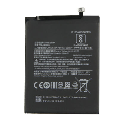 BN4A 3900mAh แบตเตอรี่ Li-Polymer สำหรับ Xiaomi Redmi หมายเหตุ 7/หมายเหตุ 7 Pro, For Xiaomi Redmi Note 7
