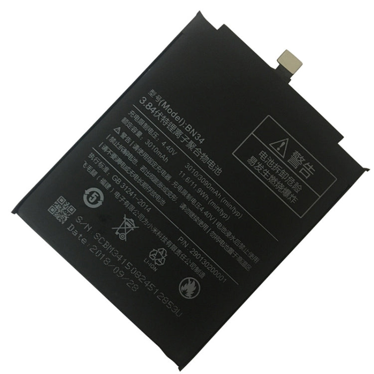 BN34 3010mAh สำหรับ Xiaomi Redmi 5A Li-Polymer แบตเตอรี่, For Xiaomi Redmi 5A