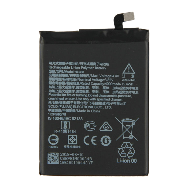 HE338 สำหรับ Nokia 2 TA-1029/DS แบตเตอรี่ลิเธียมไอออนโพลิเมอร์, For Nokia 2