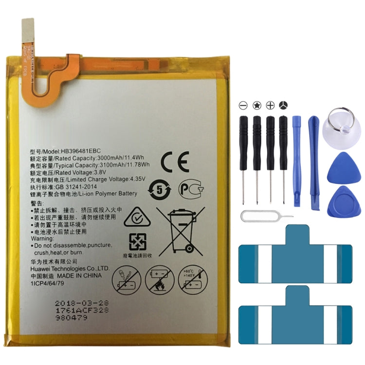 HB396481EBC แบตเตอรี่ลิเธียมไอออนโพลิเมอร์สำหรับ Huawei Ascend G7 Plus / Honor 5X / G8 / G8X / RIO L03-UL00TL00AL00, For Ascend G7 Plus