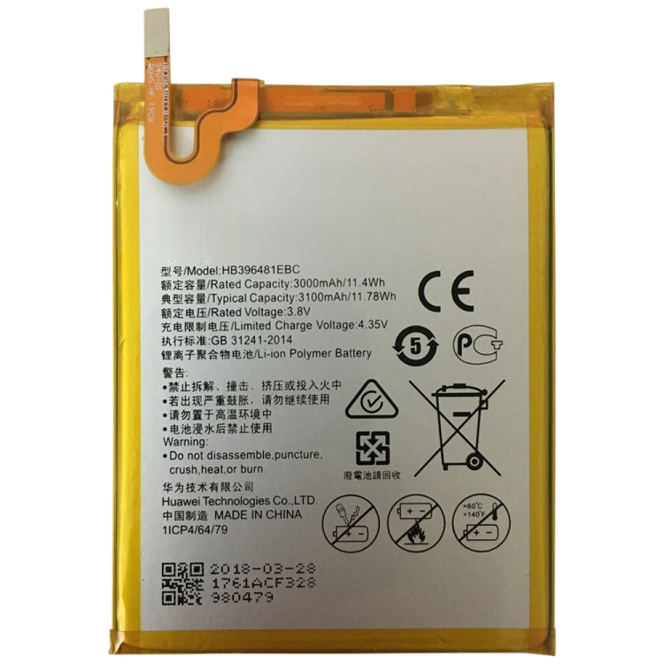 HB396481EBC แบตเตอรี่ลิเธียมไอออนโพลิเมอร์สำหรับ Huawei Ascend G7 Plus / Honor 5X / G8 / G8X / RIO L03-UL00TL00AL00, For Ascend G7 Plus