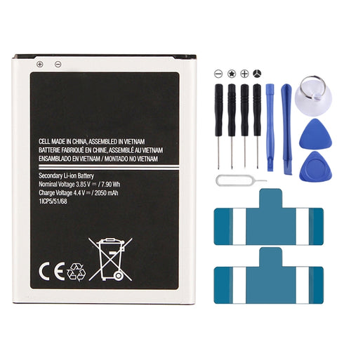 แบตเตอรี่ลิเธียมไอออนแบบรีชาร์จขนาด 2050mAh EB-BJ120CBU สำหรับ Galaxy J1 (2016) / J120F / J120A / J120H / J120M / J120M / J120T, For J1 (2016)