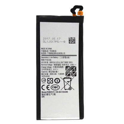 แบตเตอรี่ลิเธียมโพลิเมอร์ 3600mAh EB-BA720ABE สำหรับ Samsung Galaxy A7 (2017) / A720A / A720F, For Galaxy A7 (2017)