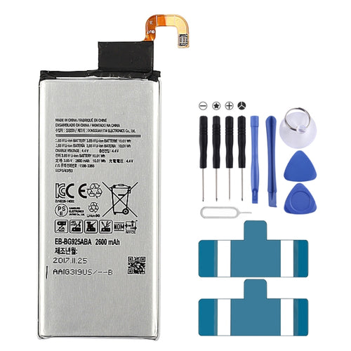 2600mAh แบตเตอรี่ Li-Polymer สำหรับ Samsung Galaxy S6 edge/G925K/G925S/G925FQ/G925F/G925L /G925V/G925A, For Galaxy S6 Edge