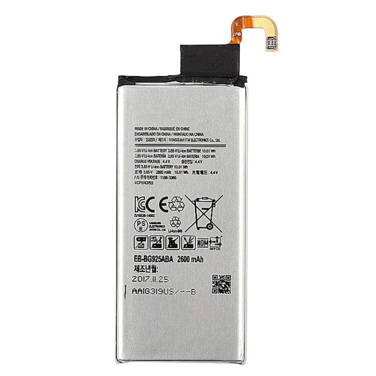 2600mAh แบตเตอรี่ Li-Polymer สำหรับ Samsung Galaxy S6 edge/G925K/G925S/G925FQ/G925F/G925L /G925V/G925A, For Galaxy S6 Edge